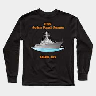 John Paul Jones DDG-53 Destroyer Ship Long Sleeve T-Shirt